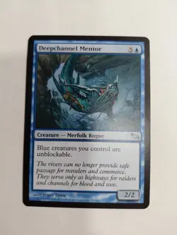 2008 Magic The Gathering Shadowmoor #35 Deepchannel Mentor! NM! - Image 1