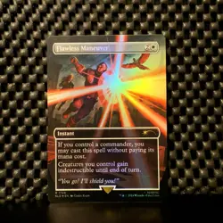 MTG Secret Lair Marvel's Captain America Rainbow Foil #1728 Flawless Maneuver - Image 1