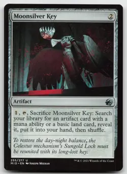 MTG Moonsilver Key U Innistrad: Midnight Hunt 255 LP - Image 1