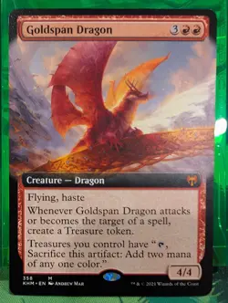 Goldspan Dragon (Extended Art) Kaldheim Regular - Image 1