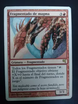 MTG MAGMA SLIVER (Fragmantado de Magma) MP VERY RARE SPANISH Salvat-Hachette - Image 1