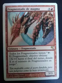 MTG MAGMA SLIVER (Fragmantado de Magma) MP VERY RARE SPANISH Salvat-Hachette - Image 4