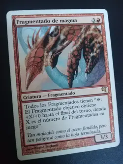 MTG MAGMA SLIVER (Fragmantado de Magma) MP VERY RARE SPANISH Salvat-Hachette - Image 5