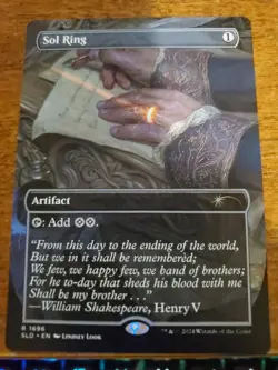 NM Sol Ring SLD #1696 Secret Lair Sheldon's Spellbook - Image 1