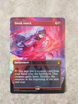 MTG Magic the Gathering - Sneak Attack Anime Showcase FOIL - Wilds of Eldraine - Image 1