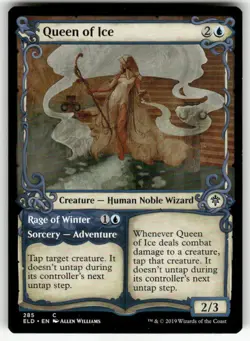 QUEEN OF ICE (SHOWCASE) #285 MTG THRONE OF ELDRAINE - Image 1