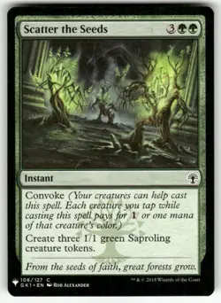 SCATTER THE SEEDS #106 MTG THE LIST REPRINTS - Image 1