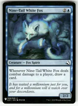 NINE-TAIL WHITE FOX #8 (COMMON) MTG THE LIST REPRINTS - Image 1