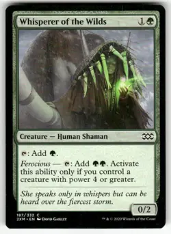 WHISPERER OF THE WILDS #187 (COMMON) MTG DOUBLE MASTERS - Image 1