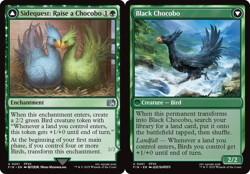 Sidequest: Raise a Chocobo // Black Chocobo - Final Fantasy #0201 MTG Magic The - Image 1
