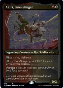 MTG Akiri, Line-Slinger (Foil Etched) (515) | NM Foil | Commander Legends (CMR) - Image 2