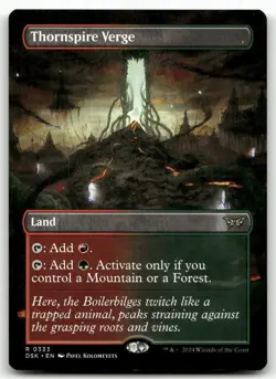 Thornspire Verge (Borderless) #333 MTG Duskmourn NM X1 - Image 1
