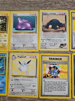 Pokemon Tcg Lot Of 10 GAMEFREAK Rares Fossil Neo Genesis Base Jungle LP-NM - Image 3