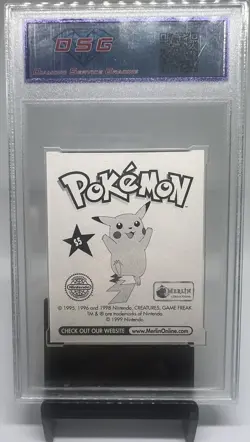 1999 Merlin Pokemon Stickers - Beedrill #S5 Special Glitter - DSG 9 Mint - Image 2