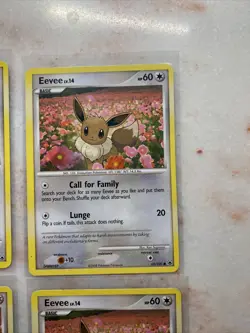 Pokemon D&P Majestic Dawn Set COMMON Eevee 62/100 - Near Mint Condition (x4) - Image 3