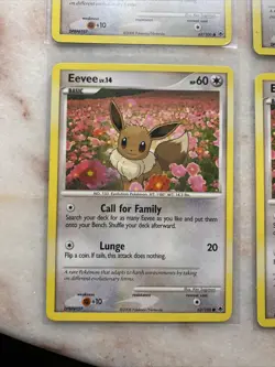 Pokemon D&P Majestic Dawn Set COMMON Eevee 62/100 - Near Mint Condition (x4) - Image 5