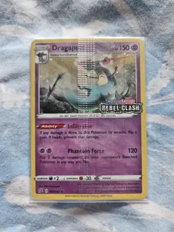 *Sealed* Pokemon TCG Dragapult Holo Rebel Clash Stamp Promo 091/192 - Image 1
