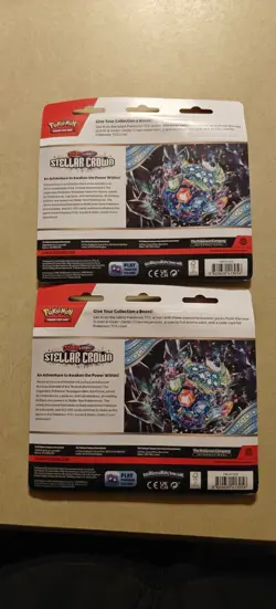 Pokemon Stellar Crown 3 Pack Blister - Lot of 2 Tinkaton - Image 2