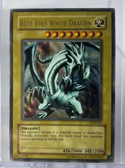 Yu-Gi-Oh Blue-Eyes White Dragon LOB-001 - Image 1