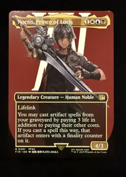 Noctis, Prince of Lucis FIN 0401 MTG Final Fantasy Borderless Normal NM - Image 1