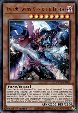 Evil Twins Ki-Sikil & Lil-La - Ultra Rare 1st Edition GEIM-EN017 - MP - YuGiOh - Image 1