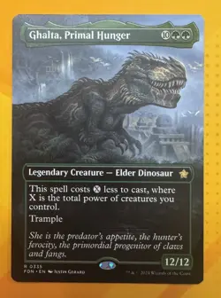 Ghalta, Primal Hunger (Borderless) Foundations Regular MTG TCG CCG - Image 1