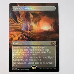 Magic The Gathering Mtg Ugin's Labyrinth Borderless Foil Modern Horizons 3 - Image 1