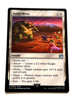 Battle Menu 0009 Magic The Gathering MTG Final Fantasy FF NM 2025 - Image 1