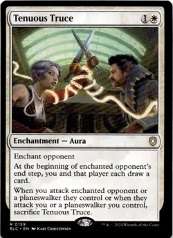 Tenuous Truce R Commander: Bloomburrow 159 Near Mint - Image 1