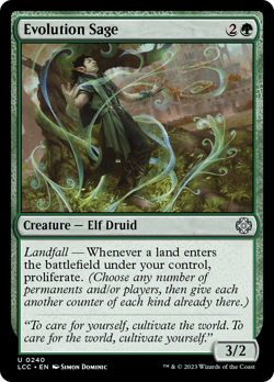 Evolution Sage - 240 - Commander: The Lost Caverns of Ixalan- Near Mint - MTG - Image 1