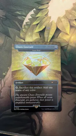 Chaos Emerald (7035) Yellow - Foil Lotus Petal - Sonic Secret Lair - Magic MTG - Image 2
