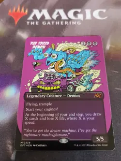 Mtg. The Speed Demon. Foil Borderless. Aetherdrift. Pack Fresh - Image 1