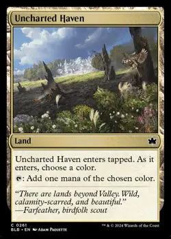 Magic the Gathering (mtg): BLB: Uncharted Haven (x 4) - Image 1
