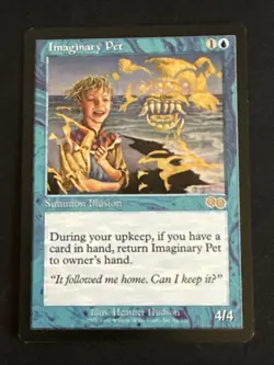 1x Imaginary Pet (81) Urza's Saga LP MTG Magic the Gathering x1 MKE - Image 1
