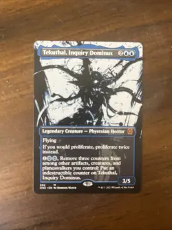 MTG Tekuthal, Inquiry Dominus - Borderless Showcase, NM-Mint, English Phyrexia: - Image 1