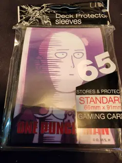 65 Ultra Pro MTG Standard Card Sleeves Deck Protector - ONE PUNCH MAN - Image 1