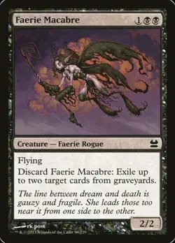 Faerie Macabre 4x MTG Modern Masters NM Magic The Gathering Playset - Image 1