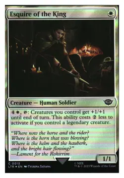 Esquire of the King (Foil) The Lord of the Rings MTG - NM+ - Image 1