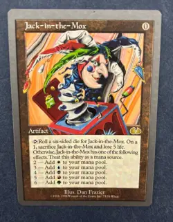 MTG UNGLUED JACK-IN-THE-MOX NM MAGIC THE GATHERING RARE ARTIFACT CARD - Image 5