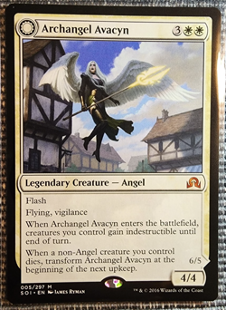 2016 MTG Shadows Over Innistrad Archangel Avacyn 005/297 (NM) Magic - Image 1