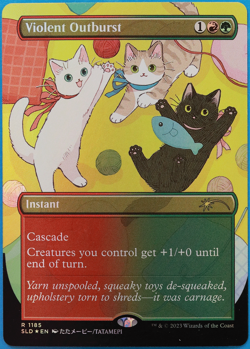 Violent Outburst (Secret Lair Promo) FOIL NM MTG MAGIC CARD (500013) ABUGames - Image 1