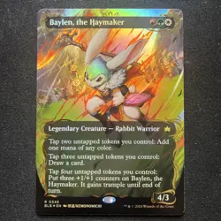 1x Baylen, the Haymaker ~~ Borderless - Raised Foil NM-Mint, English Bloomburrow - Image 1