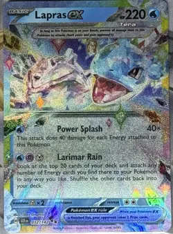 2024 Pokemon SV Stellar Crown SCR EN Lapras ex #032/142 - Image 1
