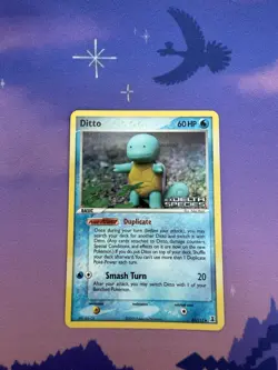 Pokemon TCG Ditto EX Delta Species As Squirtle Reverse Holo NM - Image 1