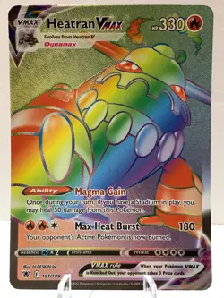 Pokemon Heatran VMAX 191/189 Astral Radiance Sword & Shield SECRET RARE - Image 2