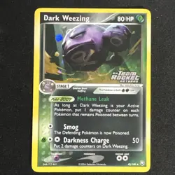 Pokemon Dark Weezing (42/109) (Stamped), Reverse Holo Team Rocket Returns LP - Image 1