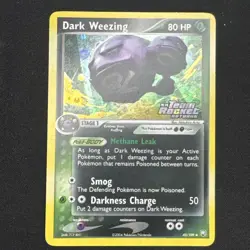 Pokemon Dark Weezing (42/109) (Stamped), Reverse Holo Team Rocket Returns LP - Image 2