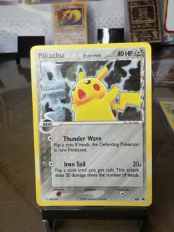 Pikachu 035 Holo Delta Species Black Star Promo Very Rare Pokemon Card (LP) - Image 1