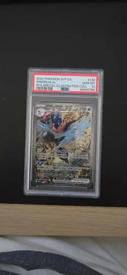 PSA 10 GEM MINT GRENINJA ex SVP 132 Pokemon Shrouded Fable Black Star Promo - Image 1
