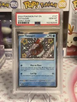 2024 POKEMON PAF ENGLISH TATSUGIRI SHINY RARE PSA10 - Image 1